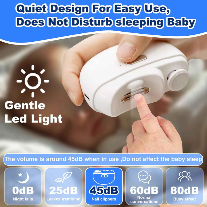 2 In 1 Electric Nail Clippers Manicure Anti-Splash Nail Trimmer For Baby Finger Toe Scissors Pedicure Thick Nails Cutter Tools