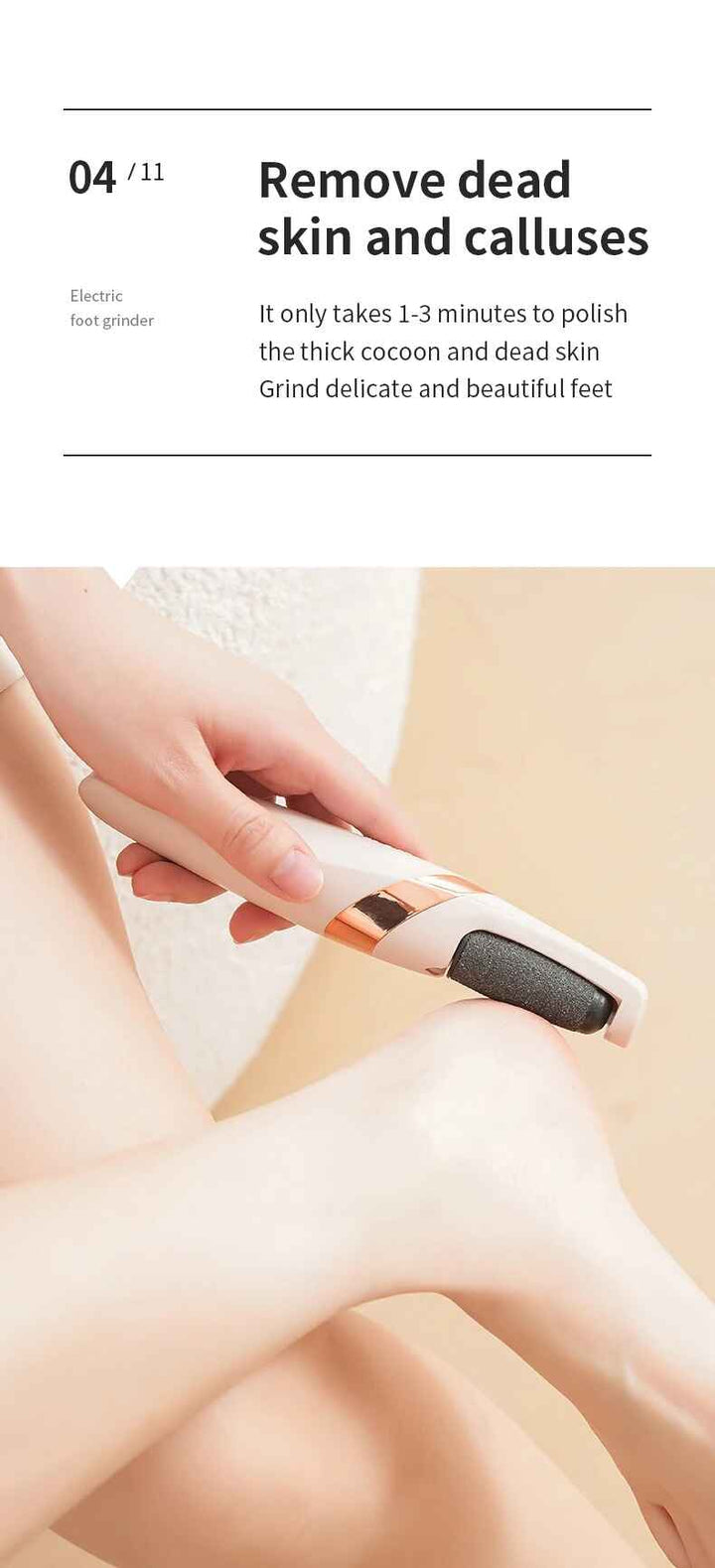 Rechargeable Automatic Foot Grinder Electric – Pedicure Callus & Dead Skin Remover