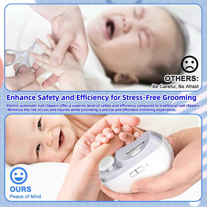 2 In 1 Electric Nail Clippers Manicure Anti-Splash Nail Trimmer For Baby Finger Toe Scissors Pedicure Thick Nails Cutter Tools