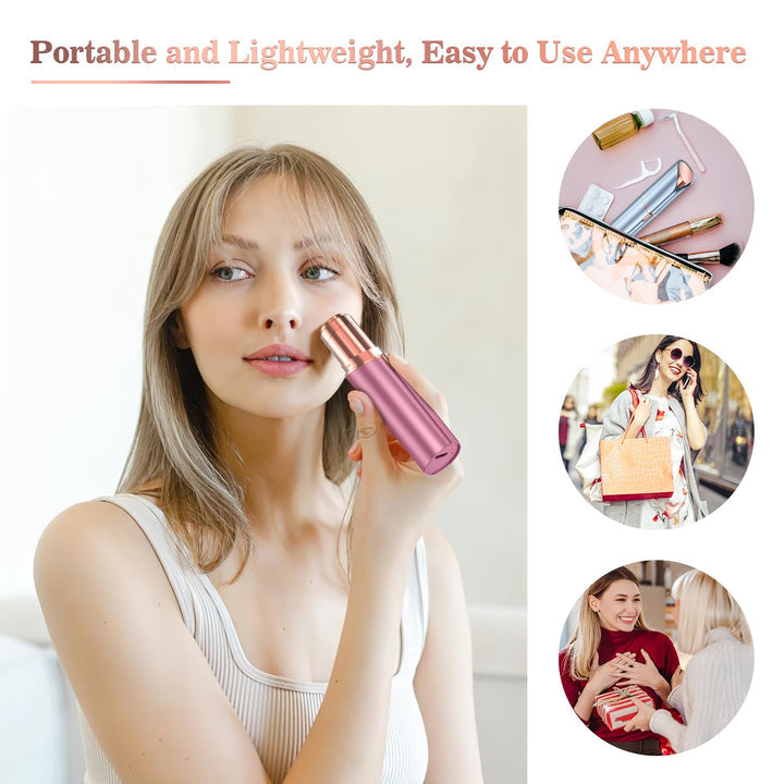 Facial Hair Remover for Women – Rechargeable, Painless Trimmer & Shaver for Face, Upper Lips, Peach Fuzz, Bikini & Body